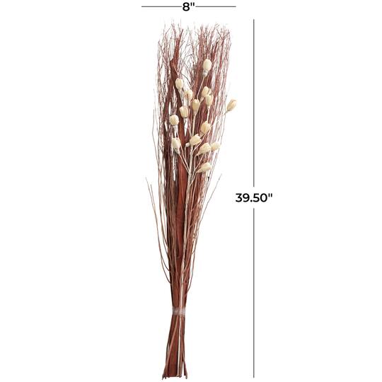 Brown & Cream Dried Foliage & Grass Arrangement